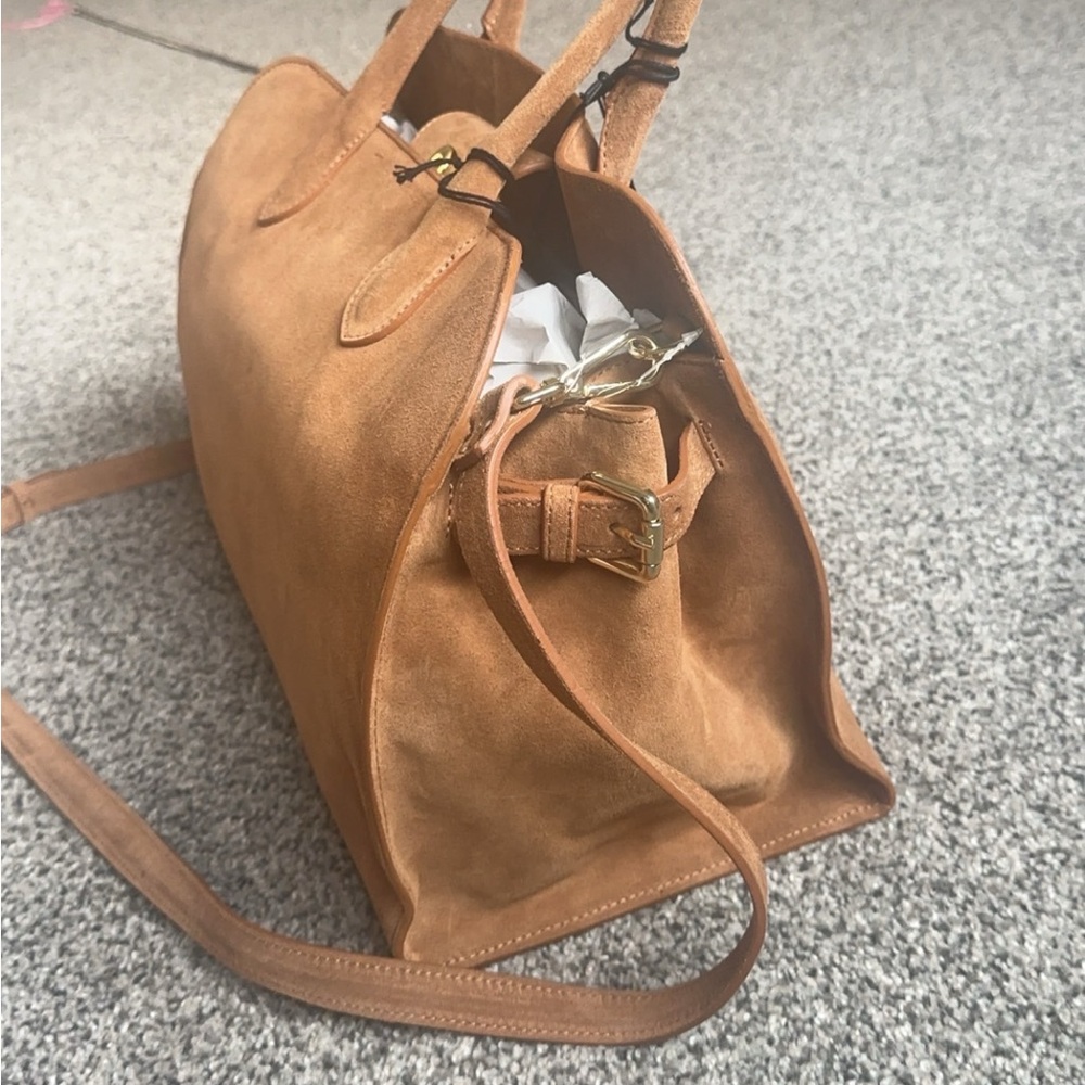 Claudia Firenze brown suede bag - Picture 2 of 5